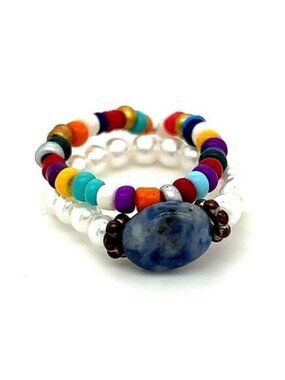 2 Beaded Rings